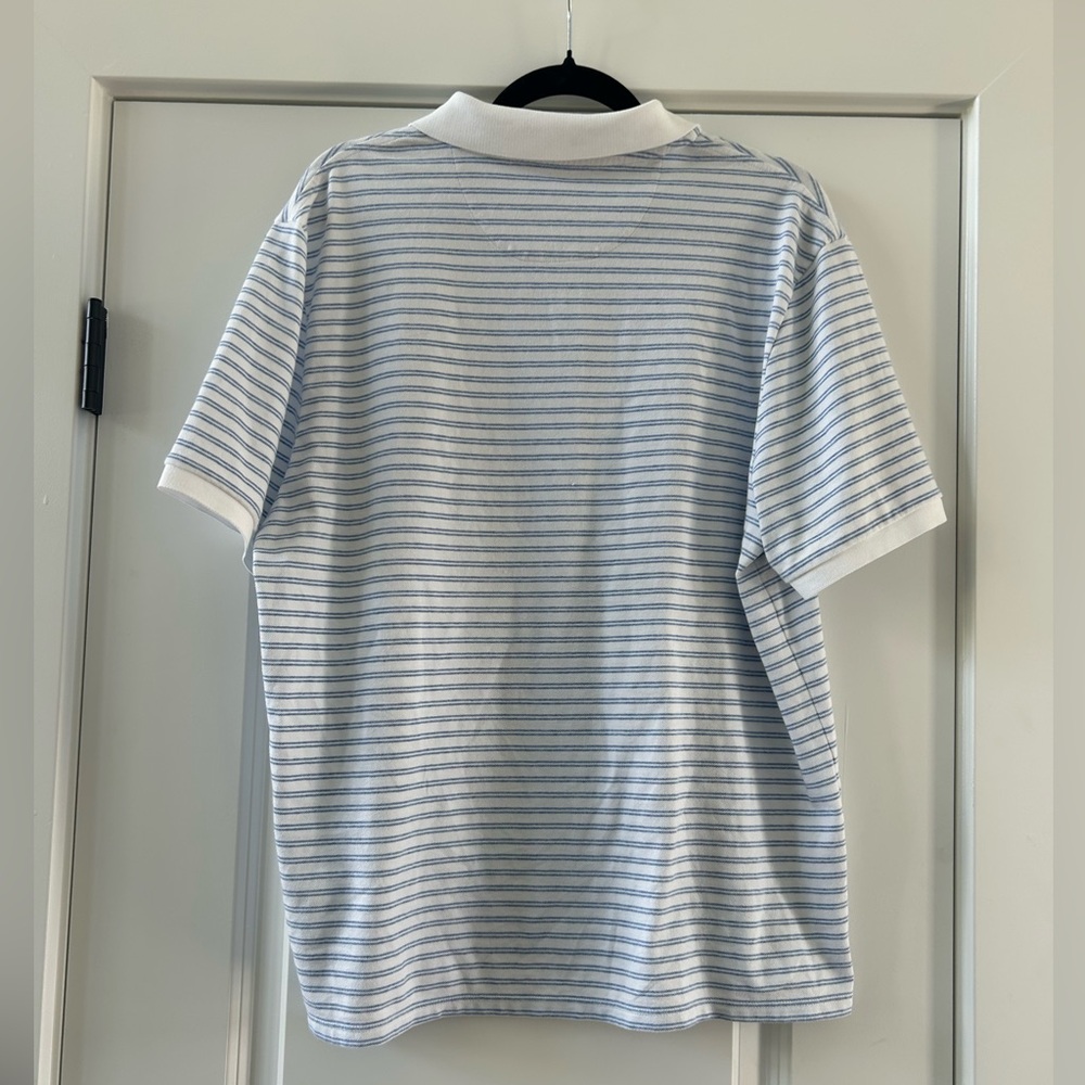 Vineyard Vines Stripe Edgartown Pique Polo Size Large - Picture 5 of 5